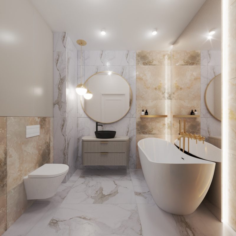 ŁAZIENKA Z WANNĄ 1 W4